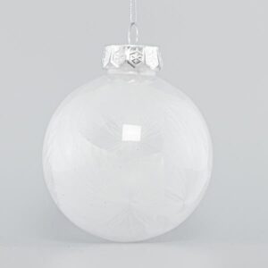 ΜΠΑΛΑ ΠΛΑΣΤΙΚΗ PET, ΛΕΥΚΗ, ΜΕ ΕΦΕ ΜΕΤΑΞΙΟΥ, ΣΕΤ 6ΤΜΧ, 8cm - Image 1