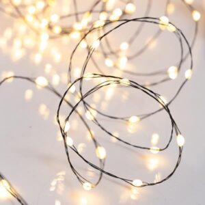 ΣΕΙΡΑ, 320 ΜΕΓΑΛΑ MILKY MINI LED, ADAPTOR, ΣΤΑΘΕΡΟ, ΠΡΑΣΙΝΟ ΧΑΛΚΙΝΟ ΚΑΛΩΔΙΟ, ΘΕΡΜΟ ΛΕΥΚΟ LED ΑΝΑ 5cm, ΠΡΟΕΚΤΑΣΗ ΠΑΡΟΧΗΣ 3m, IP44 - Image 1