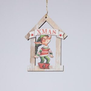 ΞΥΛΙΝΟ ΣΤΟΛΙΔI ΜΕ ΤΑΡΑΝΔΑΚΙ, 9x12cm - Image 1