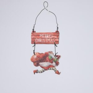 ΞΥΛΙΝΟ ΣΤΟΛΙΔΙ, ΑΓΙΟΣ ΒΑΣΙΛΗΣ ΜΕ ΣΑΚΟ, 0.4x9x13cm - Image 1