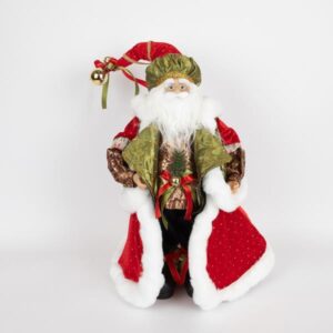 ΑΓΙΟΣ ΒΑΣΙΛΗΣ ΜΕ ΠΛΟΥΜΙΣΤΑ ΡΟΥΧΑ, 45.7cm - Image 1