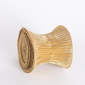 ΚΟΡΔΕΛΑ ΣΠΙΡΑΛ, ΧΡΥΣΟ ΜΕΤΑΛΛΙΚΟ, 500x12cm - Image 1