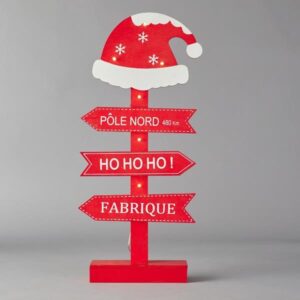 ΞΥΛΙΝΕΣ ΤΑΜΠΕΛΙΤΣΕΣ ΜΕ ΣΚΟΥΦΑΚΙ, ΦΩΤΙΖΟΜΕΝΟ, ΜΠΑΤΑΡΙΑΣ, 21*6*46cm,IP20 - Image 1