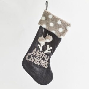 ΚΑΛΤΣΑ, ΓΚΡΙ, ΒΕΛΟΥΔΙΝΗ, ΜΕ ΠΟΝ ΠΟΝ, 28x5x55cm - Image 1