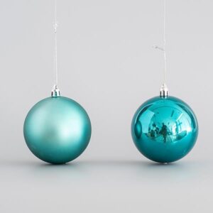 ΠΛΑΣΤΙΚΗ ΜΠΑΛΑ, ΠΕΤΡΟΛ, ΣΕΤ 6 ΤΜΧ (3 ΓΥΑΛΙΣΤΕΡΕΣ, 3 MΑΤ), 8cm - Image 1