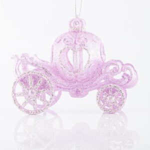 ΑΜΑΞΑ ΚΟΛΟΚΥΘΑ ΑΚΡΥΛΙΚΗ, ΜΕ ΡΟΖ ΚΑΙ ΣΑΜΠΑΝΙ GLITTER, 13,5x11cm - Image 1