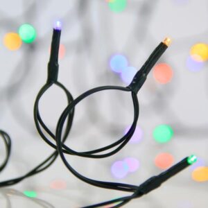 ΣΕΙΡΑ, 720 LED 3mm, 31V ΜΕΤΑΣΧΗΜΑΤΙΣΤΗ, ΣΤΑΘΕΡΟ, ΠΡΑΣΙΝΟ PVC ΚΑΛΩΔΙΟ, ΧΡΩΜΑΤΙΣΤΟ LED ΑΝΑ 7.5cm, ΠΡΟΕΚΤΑΣΗ ΠΑΡΟΧΗΣ 3m, IP44 - Image 1