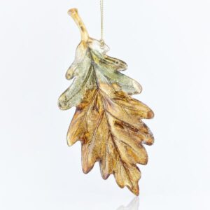 ΑΜΠΕΛΟΦΥΛΛΟ ΑΚΡΥΛΙΚΟ, ΣΑΜΠΑΝΙΖΕ-ΧΑΛΚΙΝΟ ΜΕ ΧΡΥΣΟ GLITTER, 15,24x1,27cm - Image 1