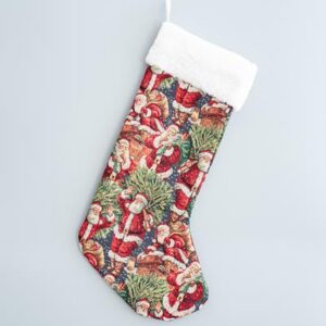 ΚΑΛΤΣΑ, ΜΠΛΕ ΜΕ ΑΓΙΟ ΒΑΣΙΛΗ, ΜΕ ΑΣΠΡΟ ΓΟΥΝΑΚΙ, 50x28cm - Image 1