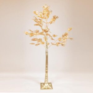 ΧΡΥΣΟΣ ΦΟΙΝΙΚΑΣ 1,5m, 4,5V ΜΕΤΑΣΧΗΜΑΤΙΣΤΗ, 110 ΘΕΡΜΑ ΛΕΥΚΑ MINI LED, ΠΡΟΕΚΤΑΣΗ ΠΑΡΟΧΗΣ 3m, IP44 - Image 1