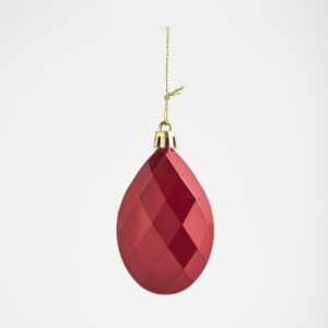 ΠΛΑΣΤΙΚΑ ΔΙΑΜΑΝΤΙΑ, ΚΟΚΚΙΝΑ, ΣΕΤ 6 ΤΜΧ, 8cm - Image 1