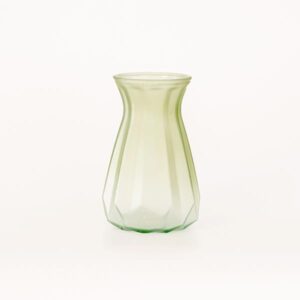 ΓΥΑΛΙΝΟ ΒΑΖΟ, ΜΑΤ ΠΡΑΣΙΝΟ, 9,5x11,5x18cm - Image 1
