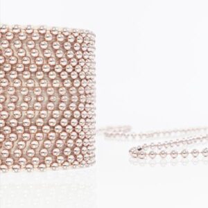 ΑΛΥΣΙΔΑ ΜΕ ΡΟΖ ΠΕΡΛΕΣ, ΠΛΑΣΤΙΚΟ, 12m - Image 1