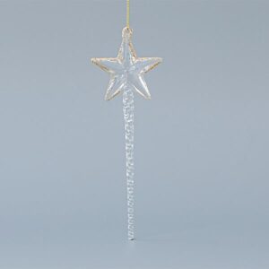 ΓΥΑΛΙΝΟ ΡΑΒΔΑΚΙ, ΜΕ ΧΡΥΣΟ ΑΣΤΕΡΙ, ΣΕΤ 4ΤΜΧ, 6,3x19,5cm - Image 1