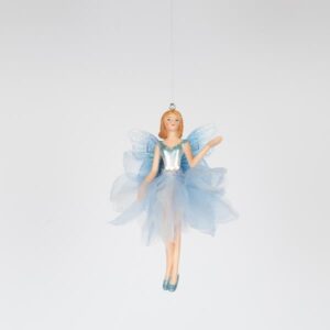 ΝΕΡΑΙΔΑ ΜΕ ΓΑΛΑΖΙΑ ΦΟΥΣΤΑ, 13,5cm - Image 1