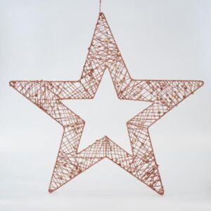 ΑΣΤΕΡΙ ΜΕ ΠΑΓΙΕΤΕΣ, ΣΑΜΠΑΝΙ, 60cm - Image 1