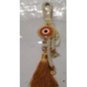 ΚΡΕΜΑΣΤΟ ΓΟΥΡΙ, ΚΟΚΚΙΝΟ, ΜΕ ΧΡΥΣΕΣ ΛΕΠΤΟΜΕΡΕΙΕΣ ΚΑΙ ΜΑΤΙ, 38cm - Image 1