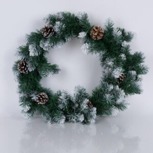 ΣΤΕΦΑΝΙ ΜΕ ΧΙΟΝΙΣΜΕΝΟ ΜΕ ΚΟΥΚΟΥΝΑΡΙΑ, 50cm - Image 1