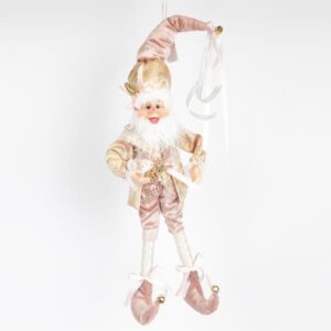 ΞΩΤΙΚΟ ΜΕ ΡΟΖ ΧΡΥΣΟ ΠΛΟΥΜΙΣΤΟ ΡΟΥΧΟ, 50.8cm - Image 1