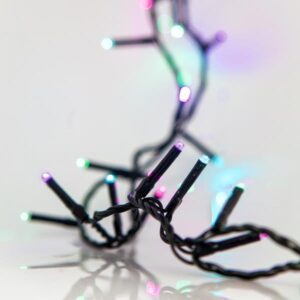 ΣΕΙΡΑ, 300 LED 3mm, 31V ΜΕΤΑΣΧΗΜΑΤΙΣΤΗ, 4 ΕΠΕΚΤΑΣΕΙΣ ΕΩΣ 3 ΣΕT, ΠΡΑΣΙΝΟ PVC ΚΑΛΩΔΙΟ, ΟΠΑΛ (ΜΠΛΕ/ΠΡΑΣΙΝΟ/ΜΩΒ/ΡΟΖ) LED ΑΝΑ 5cm, ΠΡΟΕΚΤΑΣΗ ΠΑΡΟΧΗΣ 3m, IP44 - Image 1