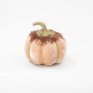 ΒΕΛΟΥΔΙΝΗ ΚΟΛΟΚΥΘΑ, ΣΟΜΟΝ, ΜΕ ΧΡΥΣΟ ΓΚΛΙΤΕΡ, 20cm - Image 1