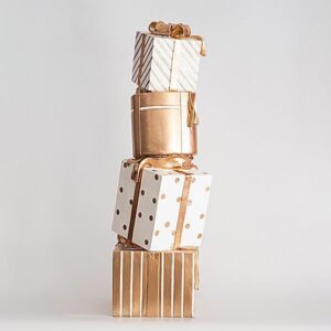 ΠΥΡΓΟΣ ΔΩΡΩΝ, ΛΕΥΚΟ-ΣΑΜΠΑΝΙ, 71cm - Image 1