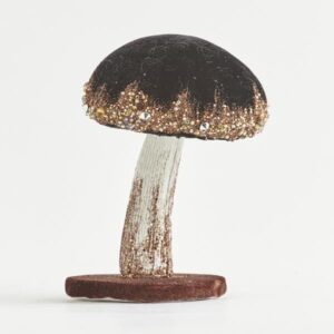 ΒΕΛΟΥΔΙΝΟ ΜΑΝΙΤΑΡΙ , ΜΑΥΡΟ ΜΕ ΓΚΛΙΤΕΡ, 8x8x12cm - Image 1