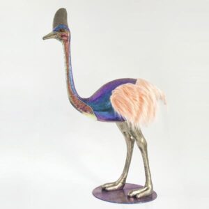 ΣΤΡΟΥΘΟΚΑΜΗΛΟΣ, ΜΠΛΕ, ΜΕ ΡΟΖ ΠΟΥΠΟΥΛΑ, 80x77x122cm - Image 1