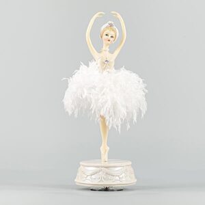 ΜΠΑΛΑΡΙΝΑ ΜΕ ΛΕΥΚΗ ΦΟΥΣΤΑ, ΣΕ ΒΑΣΗ, 33cm - Image 1