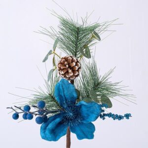 ΚΛΑΔΑΚΙ ΜΕ ΜΠΛΕ ΔΙΑΚΟΣΜΗΤΙΚΑ, 40cm - Image 1