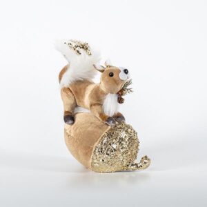 ΒΕΛΟΥΔΙΝΟ ΣΚΙΟΥΡΑΚΙ ΜΕ ΚΟΥΚΟΥΝΑΡΙ, ΜΟΚΑ, 35x22cm - Image 1