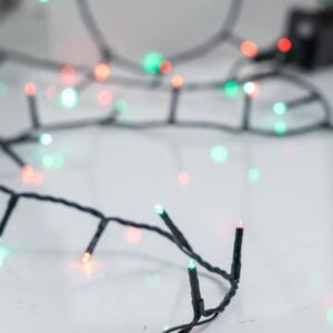 ΣΕΙΡΑ, 240 LED 3mm, 31V ΜΕΤΑΣΧΗΜΑΤΙΣΤΗ, 8 ΠΡΟΓΡΑΜΜΑΤΑ & ΜΝΗΜΗ, ΠΡΑΣΙΝΟ PVC ΚΑΛΩΔΙΟ, ΚΟΚΚΙΝΟ & ΠΡΑΣΙΝΟ LED (ΕΝΑΛΛΑΞ) ΑΝΑ 5cm, ΠΡΟΕΚΤΑΣΗ ΠΑΡΟΧΗΣ 3m, IP44 - Image 1