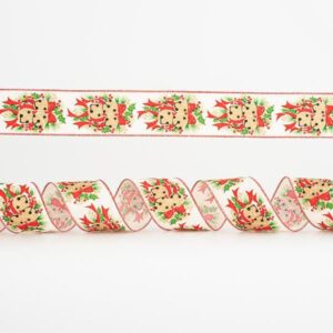 ΚΟΡΔΕΛΑ ΛΕΥΚΗ, ΜΕ ΚΑΜΠΑΝΑΚΙΑ, 6,35cm, 10Y - Image 1