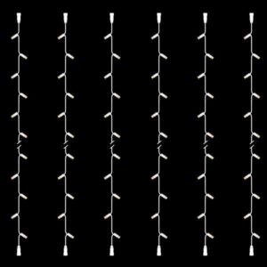 ΣΕΙΡΑ, DIY ΣΕΤ 6 ΤΜΧ, 20 LED, 2 ΕΠΕΚΤΑΣΕΙΣ, ΛΕΥΚΟ ΚΑΟΥΤΣΟΥΚ ΚΑΛΩΔΙΟ, ΘΕΡΜO ΛΕΥΚO LED ΑΝΑ 10cm, ΙΡ65 - Image 1