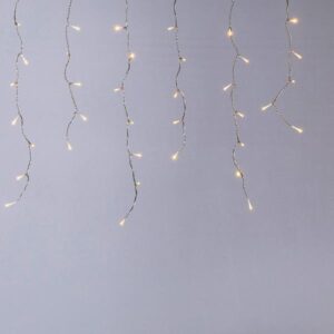 ΒΡΟΧΗ PRO, 144 LED 3mm, 36V & 6W ADAPTOR, 4 ΕΠΕΚΤΑΣΕΙΣ ΕΩΣ 3 ΣΕΤ, ΔΙΑΦΑΝΟ PVC ΚΑΛΩΔΙΟ, ΘΕΡΜΟ ΛΕΥΚΟ LED (H60 x W300cm, 5/7/5/7), ΠΡΟΕΚΤΑΣΗ ΠΑΡΟΧΗΣ 3m, IP44 - Image 1