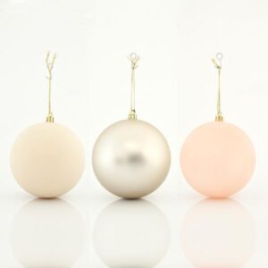 ΜΠΑΛΑ ΠΛΑΣΤΙΚΗ ΙΒΟΥΑΡ ΡΕΤΡΟ, ΣΕΤ 6ΤΜΧ, 10cm - Image 1