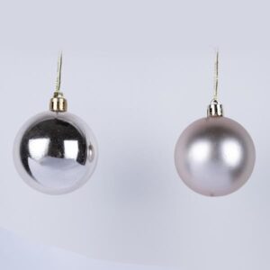 ΜΠΑΛΑ ΠΛΑΣΤΙΚΗ, ΣΑΜΠΑΝΙ, ΓΥΑΛΙΣΤΕΡΗ ΚΑΙ ΜΑΤ, ΣΕΤ 6ΤΜΧ, 6cm (TOP 120) - Image 1