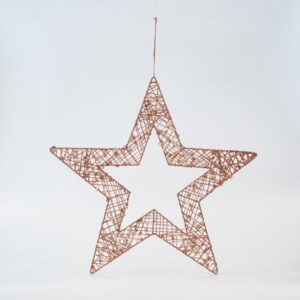 ΑΣΤΕΡΙ ΜΕ ΠΑΓΙΕΤΕΣ, ΣΑΜΠΑΝΙ, 45cm - Image 1