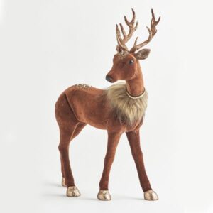 ΒΕΛΟΥΔΙΝΟΣ ΤΑΡΑΝΔΟΣ, ΣΚΟΥΡΟ ΚΑΦΕ, 37x14x52cm - Image 1