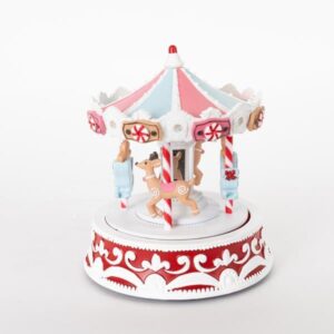 ΚΑΡΟΥΖΕΛ ΣΕ ΠΑΛ ΧΡΩΜΑΤΑ, ΜΟΥΣΙΚΗ ΚΑΙ ΚΙΝΗΣΗ, ΜΕ ΜΕΤΑΣΧΗΜΑΤΙΣΤΗ, 18,9Χ18,9Χ22,2cm - Image 1