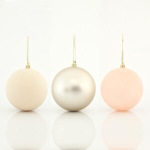 ΜΠΑΛΑ ΠΛΑΣΤΙΚΗ ΙΒΟΥΑΡ ΡΕΤΡΟ, ΣΕΤ 6ΤΜΧ, 8cm - Image 1