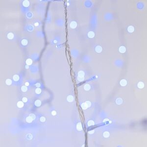 ΣΕΙΡΑ, 100 LED 3mm, 31V ΜΕΤΑΣΧΗΜΑΤΙΣΤΗ, 4 ΕΠΕΚΤΑΣΕΙΣ ΕΩΣ 3 ΣΕΤ, ΔΙΑΦΑΝΟ PVC ΚΑΛΩΔΙΟ, ΜΠΛΕ LED ΑΝΑ 5cm, ΠΡΟΕΚΤΑΣΗ ΠΑΡΟΧΗΣ 3m, ΙP44 - Image 1