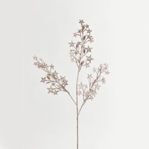 ΚΛΑΔΙ, ΜΕ ΑΣΤΕΡΙΑ, ΡΟΖ ΧΡΥΣΟ, 72cm - Image 1