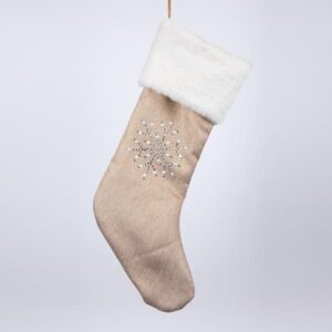 ΚΑΛΤΣΑ, ΣΑΜΠΑΝΙ ΜΕ ΛΕΥΚΕΣ ΠΕΡΛΕΣ, 25x45cm - Image 1