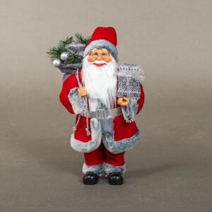 ΑΓΙΟΣ ΒΑΣΙΛΗΣ ΚΟΚΚΙΝΟΣ, ΜΕ ΓΚΡΙ ΓΟΥΝΑΚΙ, 40cm - Image 1