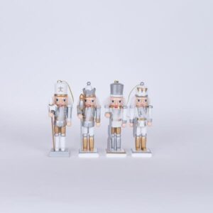 ΚΑΡΥΟΘΡΑΥΣΤΕΣ, ΧΡΥΣΟ ΛΕΥΚΟ, ΣΕΤ 4ΤΜΧ, 12,5cm - Image 1