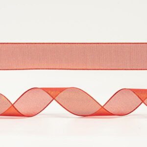 ΚΟΡΔΕΛΑ ΚΟΚΚΙΝΗ, ΜΕΤΑΛΛΙΚΗ, 6,35cm, 3M - Image 1