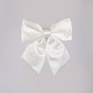 ΦΙΟΓΚΟΣ, ΛΕΥΚΟΣ ΜΕ ΚΡΥΣΤΑΛΛΑΚΙΑ, 28cm - Image 1