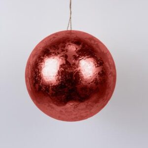 ΜΠΑΛΑ, ΜΕΤΑΛΛΙΚΟ ΚΟΚΚΙΝΟ, 30cm - Image 1