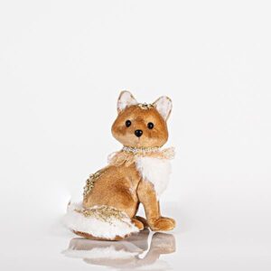 ΒΕΛΟΥΔΙΝΗ ΑΛΕΠΟΥ, ΜΕ ΧΡΥΣΟ GLITTER, ΜΟΚΑ, 14x17cm - Image 1